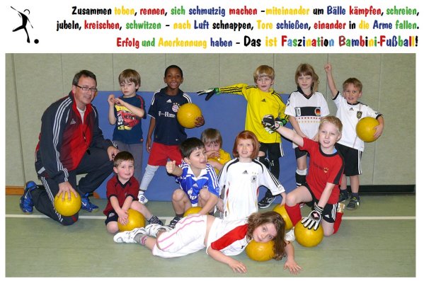 Bambini-Team der DJK Königsfeld 2010/11 mit „Team-Chef“ Ralf Breuer